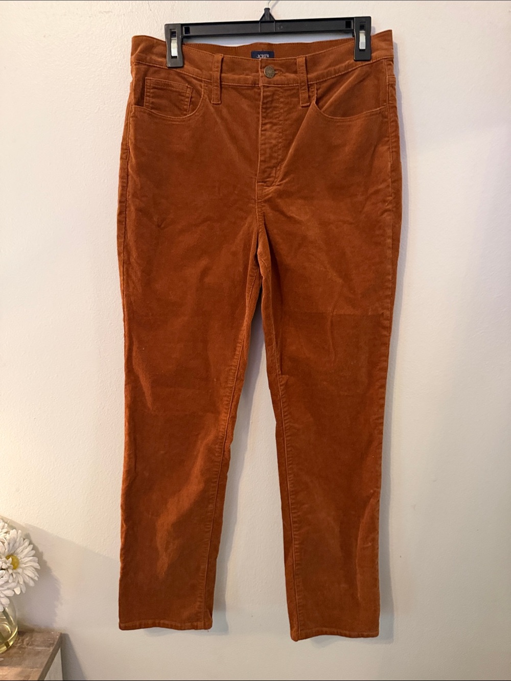 J.Crew Brown/Rust Straight Leg Corduroy Pants (Size: 29)
